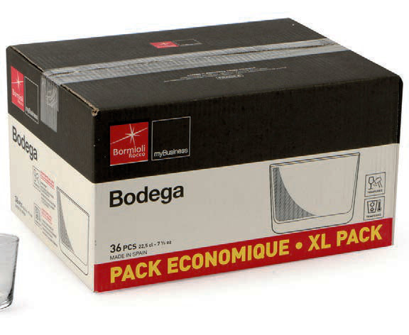 BODEGA - CONFEZIONE 36 BICCHIERE MINI CL 22,5