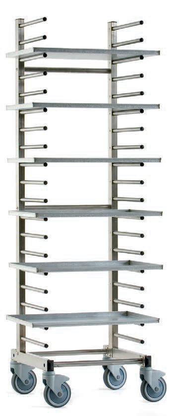 CARRELLO PORTATEGLIE 20TEGLIE40X60 51X54X172 BI-2U