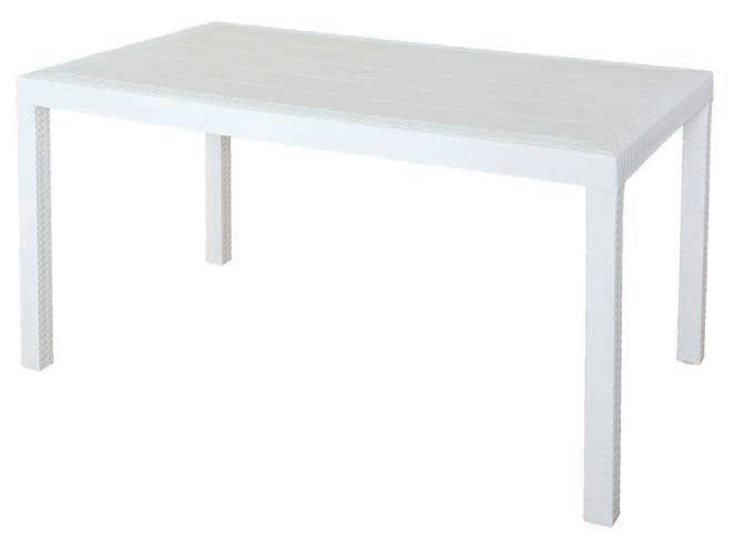 HOUSTON-TAVOLO RETTANGOLARE CM 150X90 BIANCO 9094