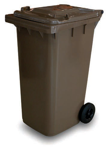 BIDONE RACCOLTA DIFFERENZIATA LT.120 VERDE SCURO
