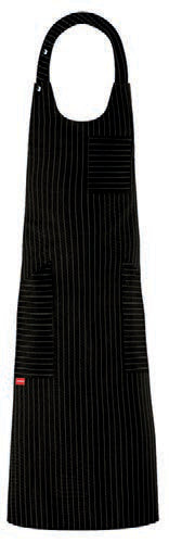 GREMBIULE BISTRO NERO GESSATO 275