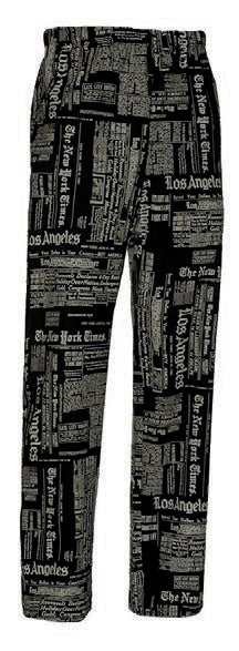PANTALONE CUOCO MILTON GIORNALE XL 1126