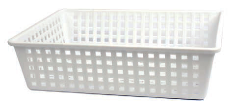 CESTA FORATA CM 40X30X10 BIANCO 2250M
