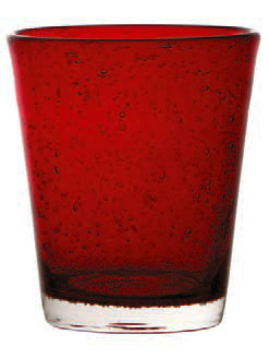 BUBBLES-BICCHIERE ACQUA CL.31,5 ROSSO T089105C21