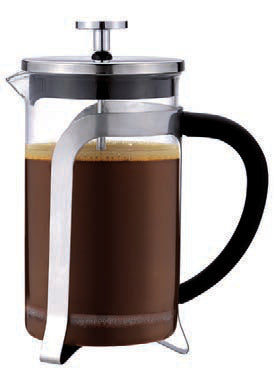 CAFFETTIERA-INFUSIERA ML350 VETRO BOR-INOX 743