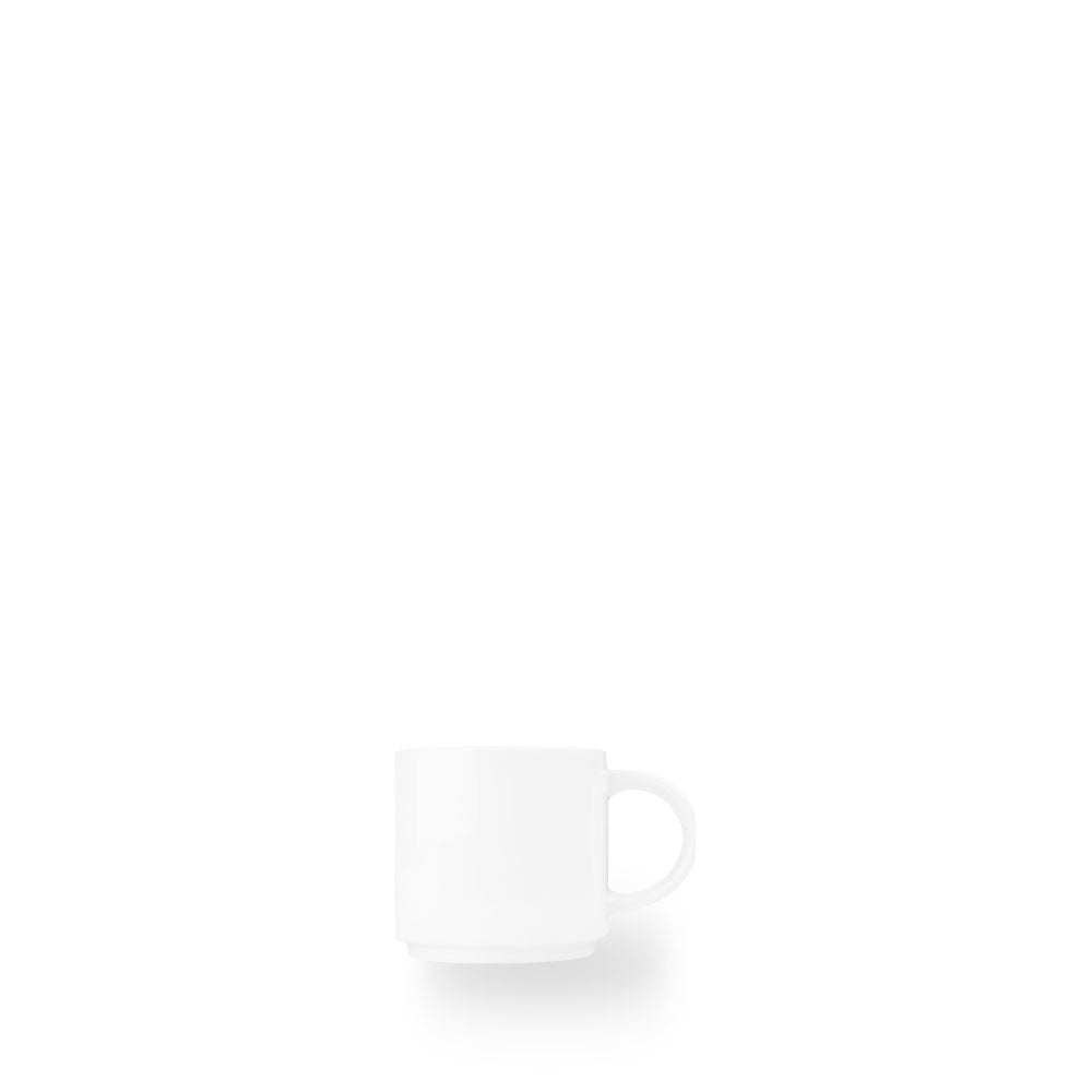 White Stacking Breakfast Tazza 10Oz Box 24 - WH FT101