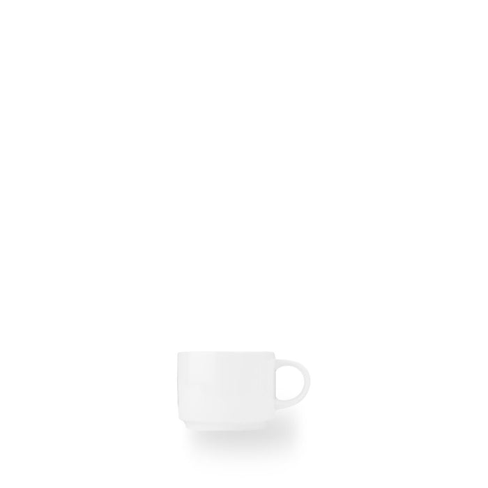 White Compact Tazza Thè Impilabile 7.5Oz Box 24 - WH FTC71