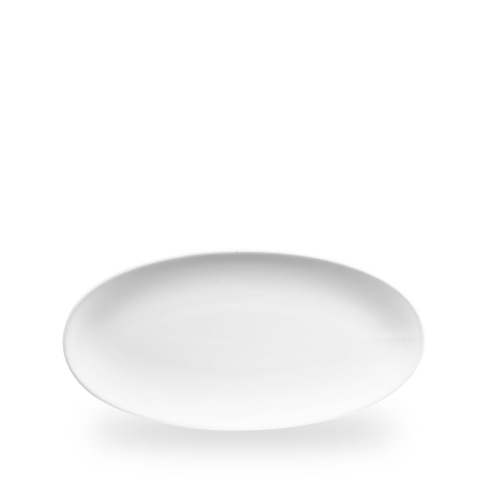 White Piatto Ovale Chefs 11 4/5X5 3/4" Box 12 - WH OV301