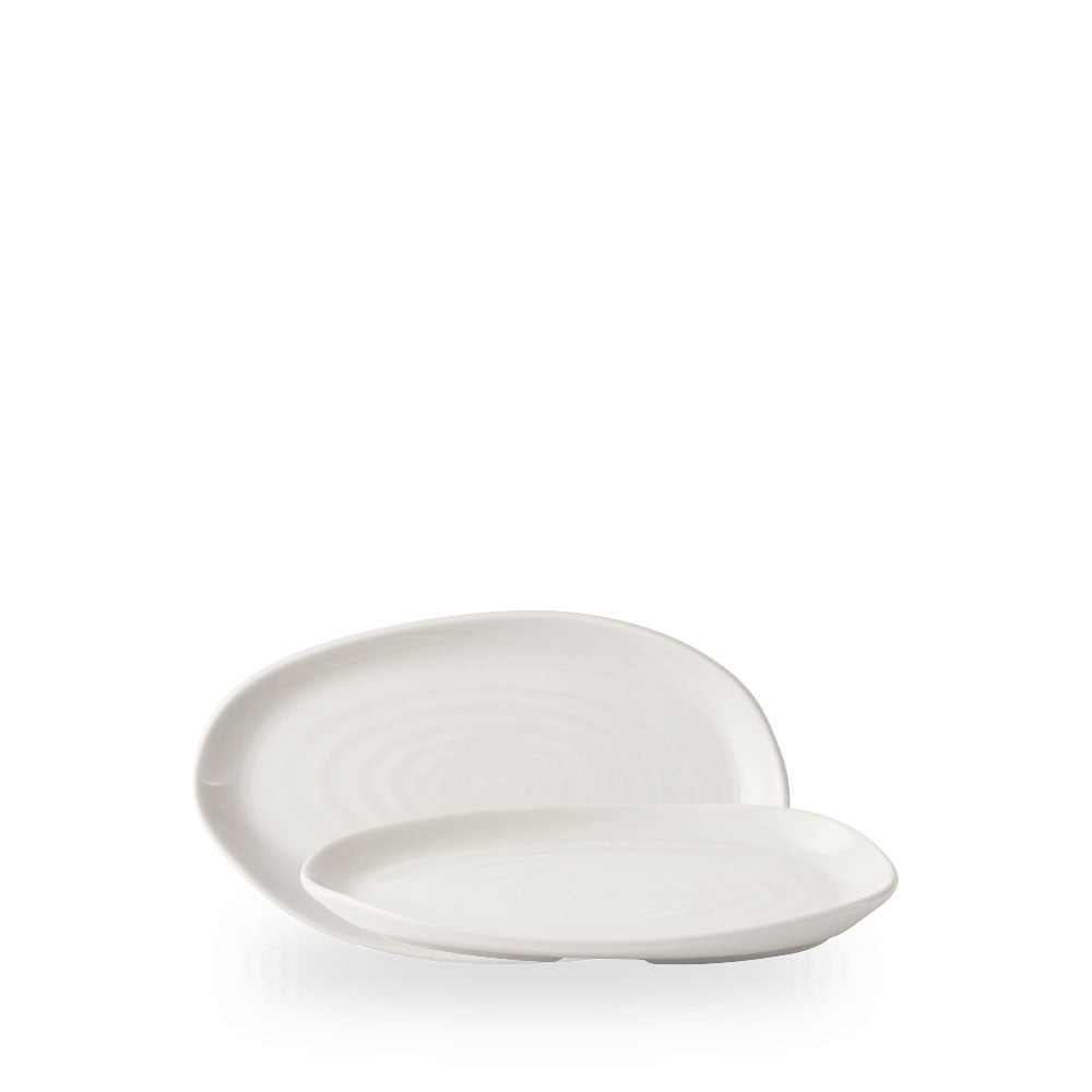 White Natural Piatto Rettangolare 8 5/8” X 5 1/8” Box 6 - WH PLA11