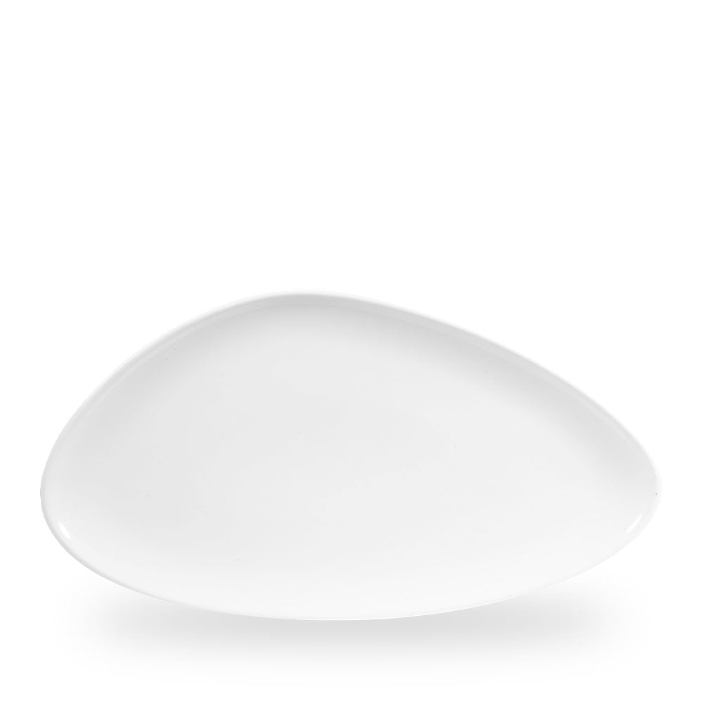 White Piatto Triangolare Chefs 13 3/4"X7 3/8" Box 6 - WH TC351