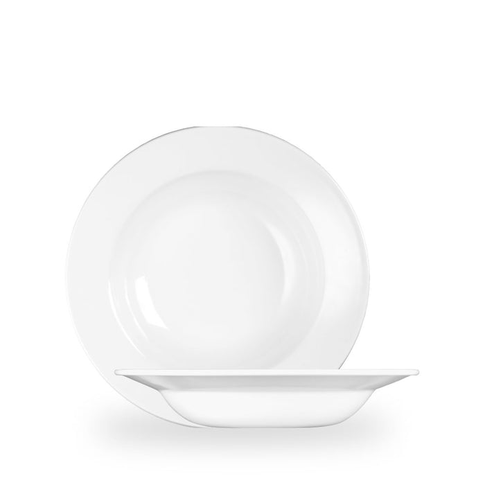 White Profile Piatto Fondo Con Falda 9.75" Box 12 - WH VRSB1
