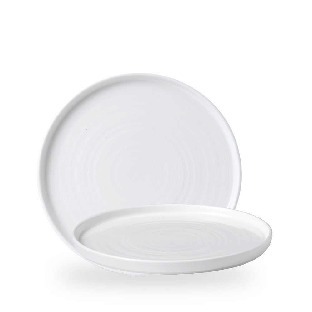 White Piatto Walled10 2/8" Box 6 - WH WP261