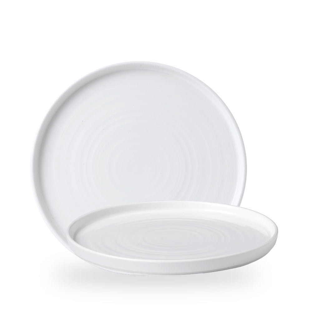White Piatto Walled11" Box 6 - WH WP281