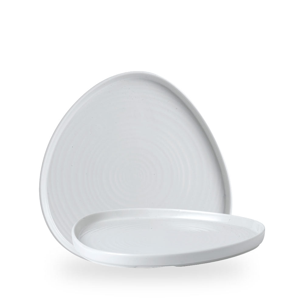 White Piatto Triangolare Walledchefs10 1/4" Box 6 - WH WT271