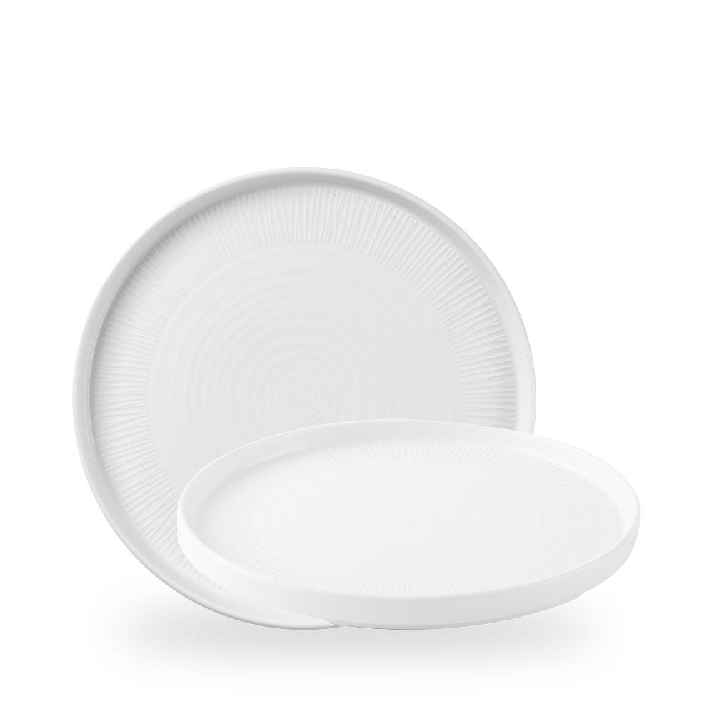 Bamboo Ceramic Piatto Walled10 2/8" Box 6 - WHBALW261