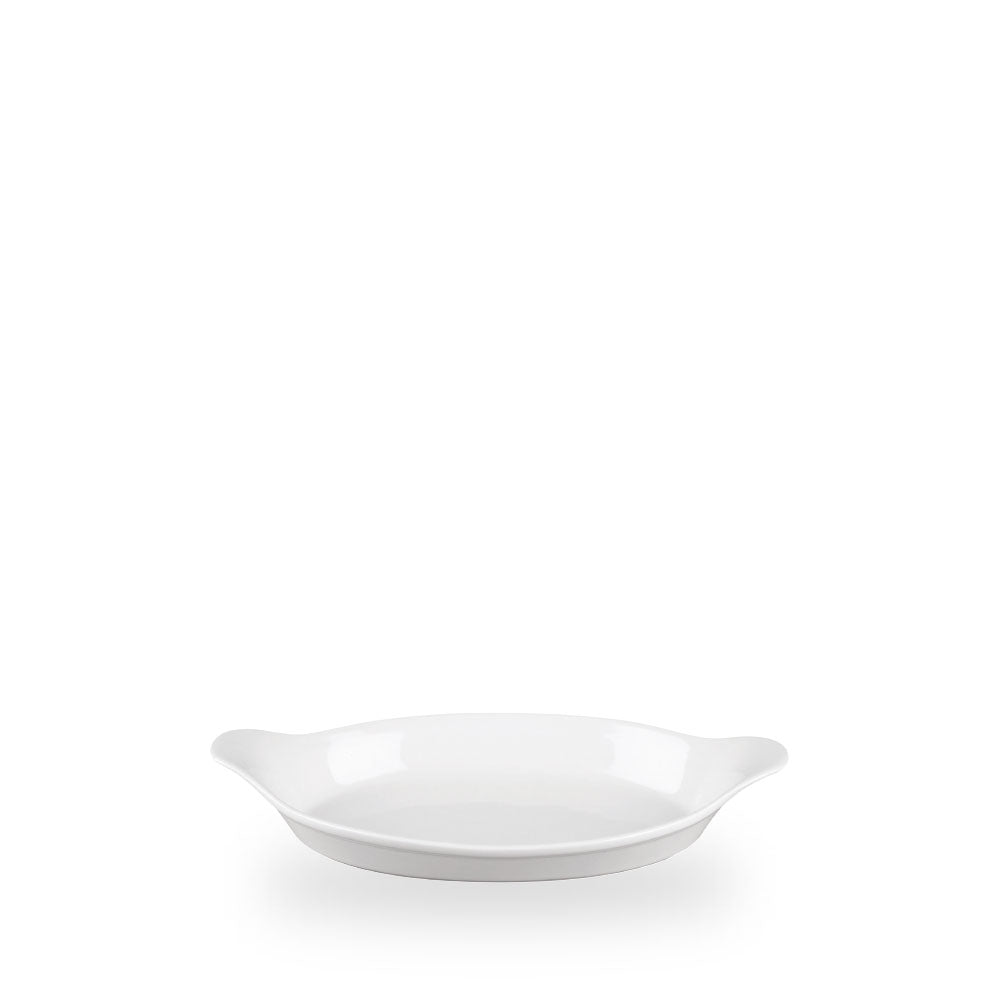 White Cookware Intermediate Tegame Ovale Con Manici 9"X5" Box 6 - WHCWIOEN1