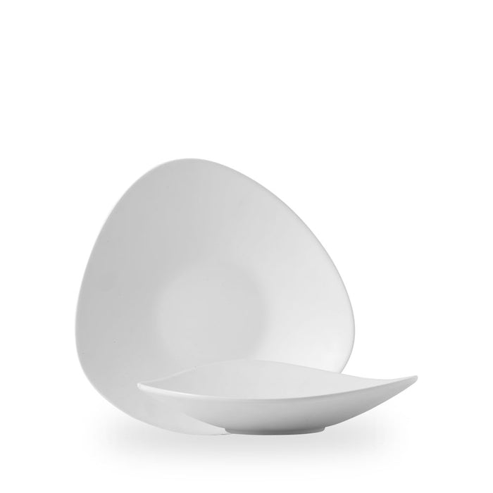 Plastic White Lotus Piatto Melamina 14" Box 4 - ZPL WLDM1